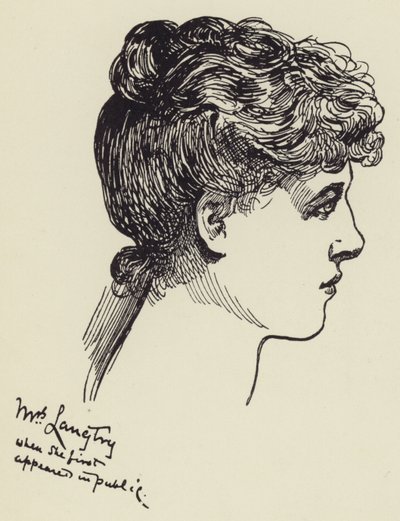 Mevrouw Langtry door Harry Furniss