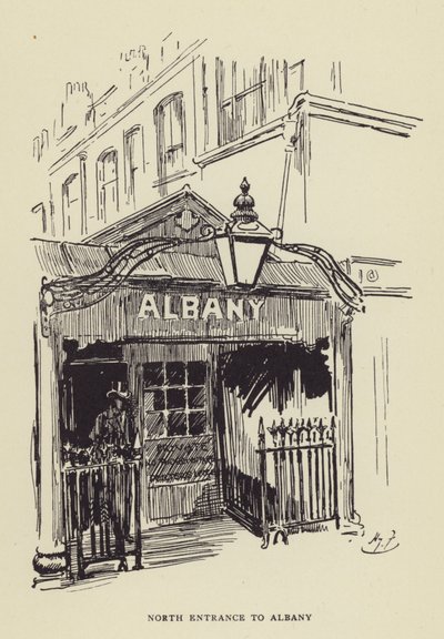 Noordelijke ingang van Albany door Harry Furniss