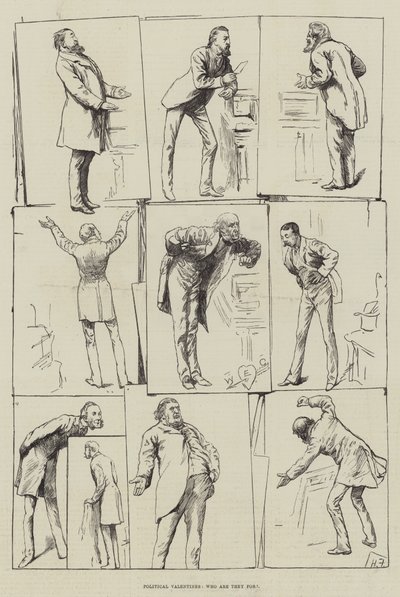 Politieke valentijnen, voor wie zijn ze door Harry Furniss