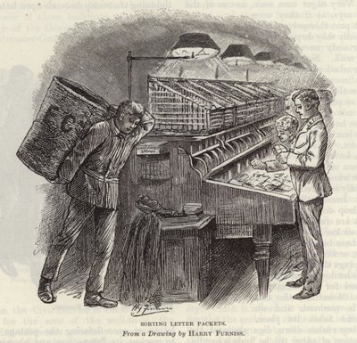 Brieven sorteren door Harry Furniss