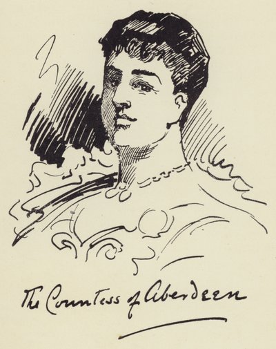 De Gravin van Aberdeen door Harry Furniss