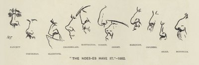 De Noes-es (d.w.z. neuzen van politici) hebben het - 1883 door Harry Furniss