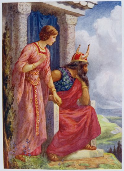 Odin en Frigga