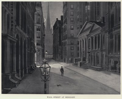 Wall Street om middernacht door Harry Grant Dart