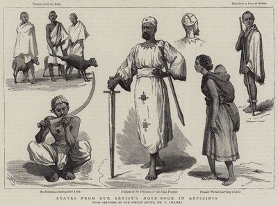 Bladeren uit het Notitieboek van onze Kunstenaar in Abessinië door Harry Hamilton Johnston