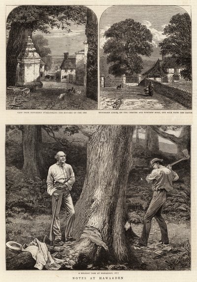 Aantekeningen in Hawarden door Harry Hamilton Johnston