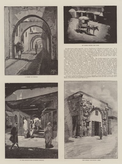 Scènes van Tripoli door Harry Hamilton Johnston