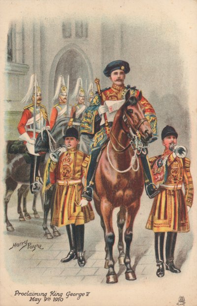 Uitroepen van Koning George V door Harry and Arthur Charles Payne