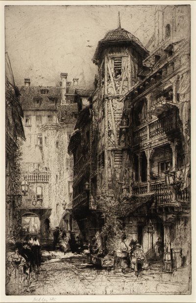 Hof van Corbeau, Strassburg door Hedley Fitton