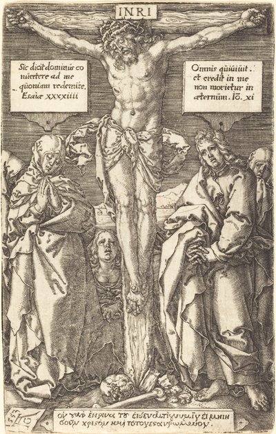 Christus aan het Kruis door Heinrich Aldegrever