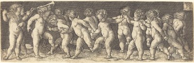 Dansende kinderen door Heinrich Aldegrever