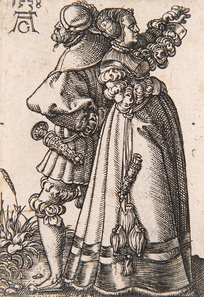 Uit de serie De Kleine Bruiloftsdansers door Heinrich Aldegrever