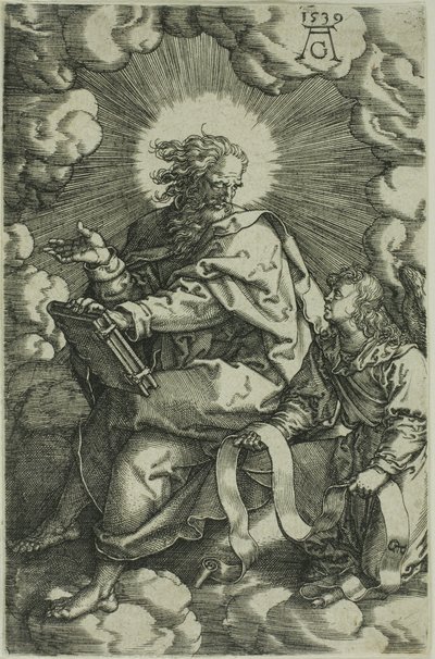 Mattheüs, uit De Vier Evangelisten door Heinrich Aldegrever