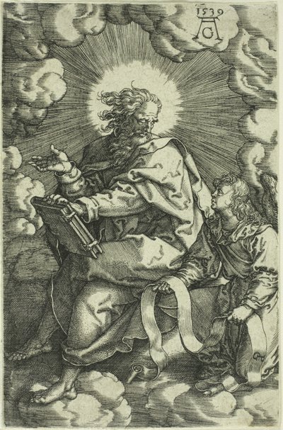 Mattheüs, uit De Vier Evangelisten door Heinrich Aldegrever