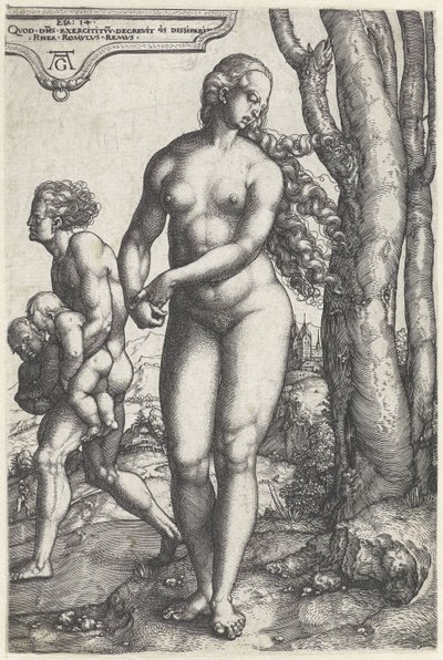 Rhea Silvia door Heinrich Aldegrever