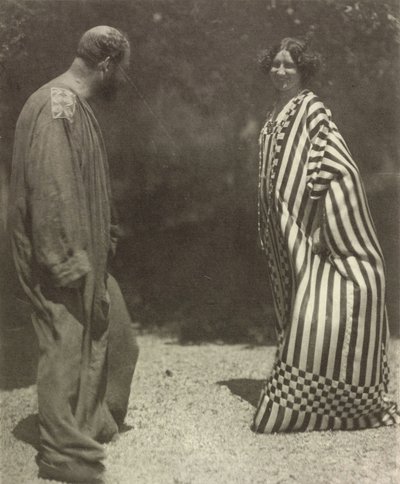Gustav Klimt en Emilie Flöge, ca. 1909 door Heinrich Böhler