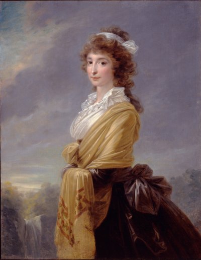Portret van Gravin Elisabeth von Thun-Hohenstein door Heinrich Friedrich Füger