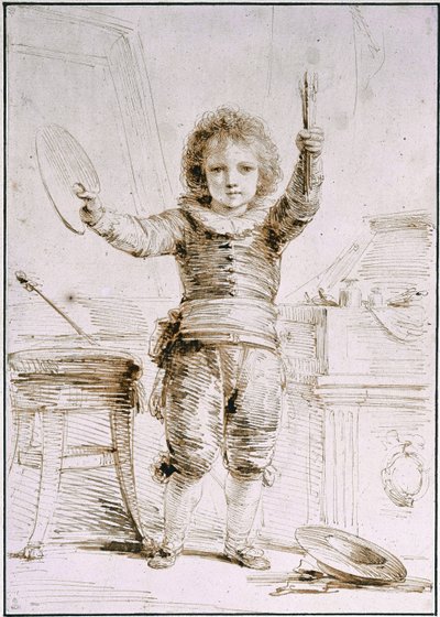 De zoon van de kunstenaar, c. 1793 door Heinrich Friedrich Füger