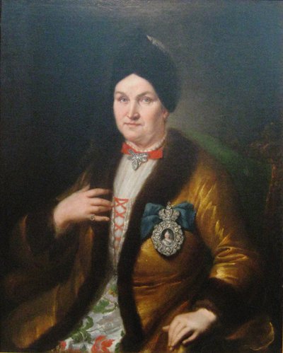 Natalia Demyanovna Razumovskaya, 1746 door Heinrich Gottlieb Häuser
