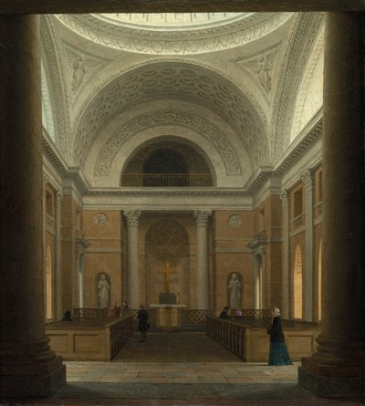 De Slotskirken van Christiansborg, Kopenhagen door Heinrich Hansen (Danish