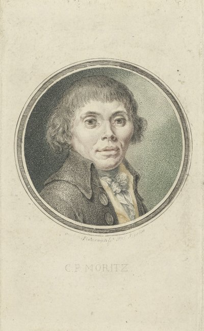 Portret van Karl Philipp Moritz 1756-1793, 1795 door Heinrich Sintzenich