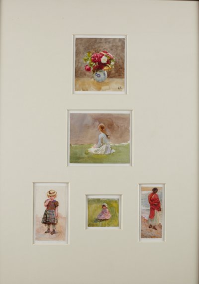 Vijf schetsen door Helen Allingham