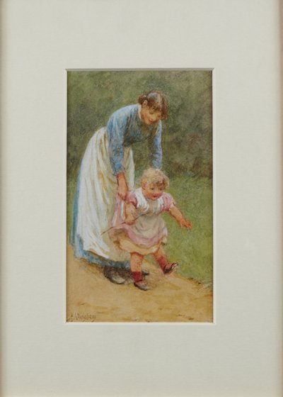 Henry met verpleegster, 1884 door Helen Allingham