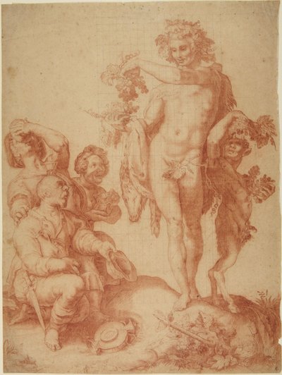 Bacchus door Hendrick Goltzius
