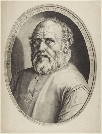 Dirck Volckertsz. Coornhert door Hendrick Goltzius