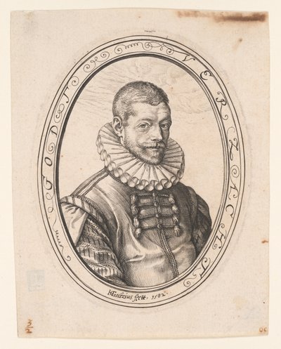 Hans Felbier door Hendrick Goltzius