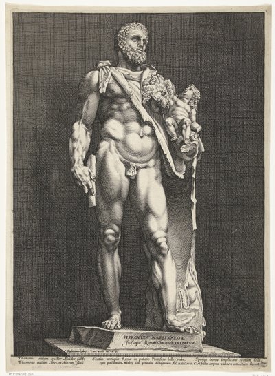 Hercules en Telephos door Hendrick Goltzius