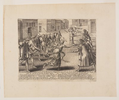Imperiled Litigation, uit Litis Abusus (De misbruiken van de wet) door Hendrick Goltzius