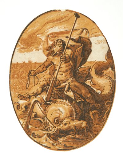 Neptunus door Hendrick Goltzius