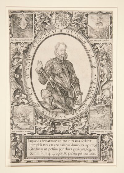 Portret van Willem van Oranje door Hendrick Goltzius