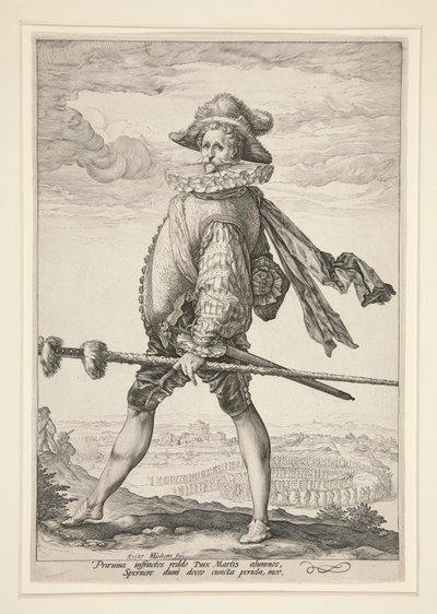 De Kapitein van de Infanterie door Hendrick Goltzius