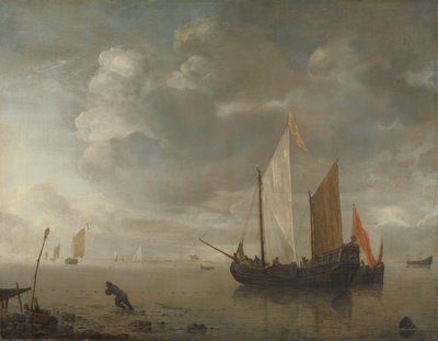 Kalm Zee door Hendrick Jacobsz. Dubbels