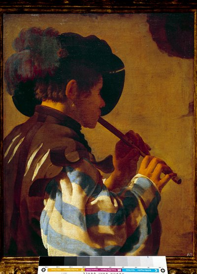 Patre speelt fluit door Hendrick ter Brugghen