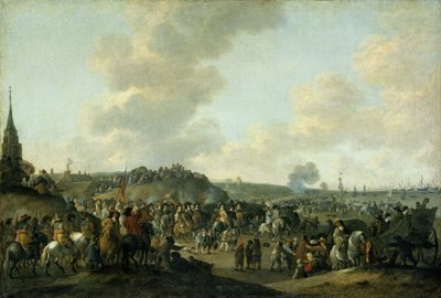 Het vertrek van Karel II uit Scheveningen door Hendrick de Meijer
