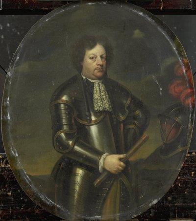 Portret van generaal-majoor Hans Willem door Hendrick de Valk