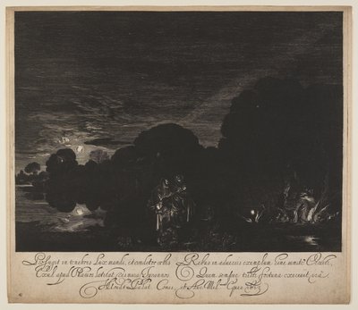 De vlucht naar Egypte door Hendrick von Goudt