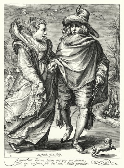 Winter door Hendrik (after) Goltzius