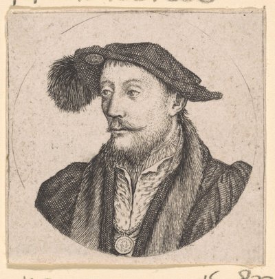 Portret van René van Châlon, prins van Oranje door Hendrik Bary