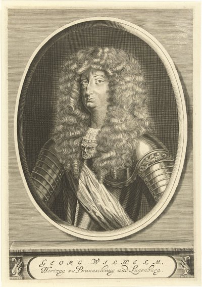 Portret van George Willem, hertog van Brunswijk-Lüneburg door Hendrik Causé