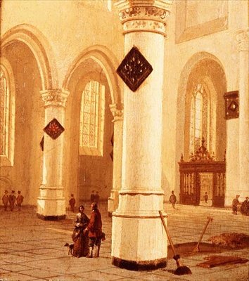 Interieur van een Kerk door Hendrik Cornelisz. van Vliet
