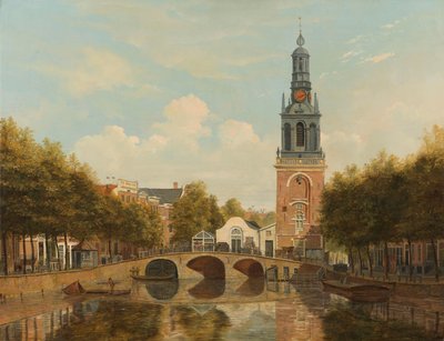 De Torensluis en de Jan Roodenpoortstoren in Amsterdam door Hendrik Gerrit ten Cate