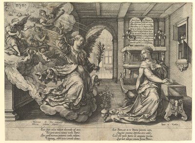 Annunciatie door Hendrik Goltzius