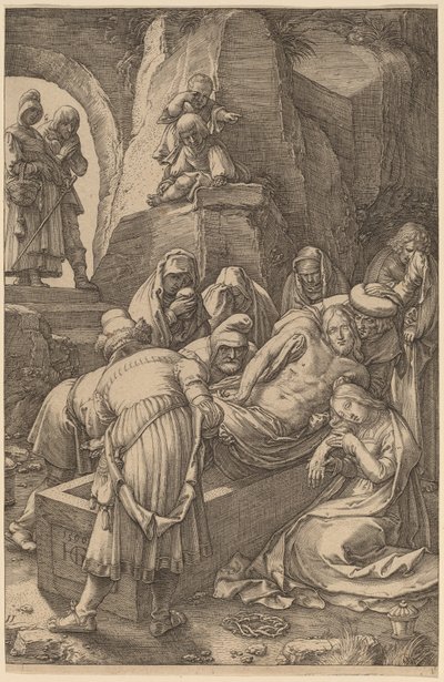 Begrafenis van Christus door Hendrik Goltzius