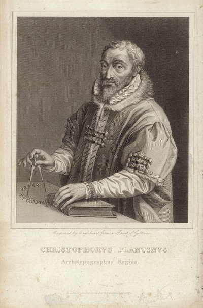 Christophe Plantin door Hendrik Goltzius