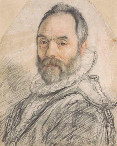 Portret van Giovanni da Bologna 1529-1608 door Hendrik Goltzius