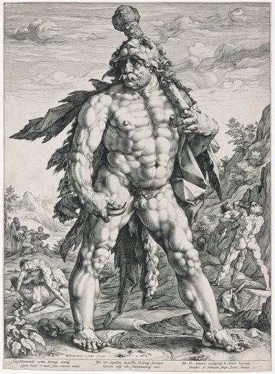 De grote Hercules door Hendrik Goltzius